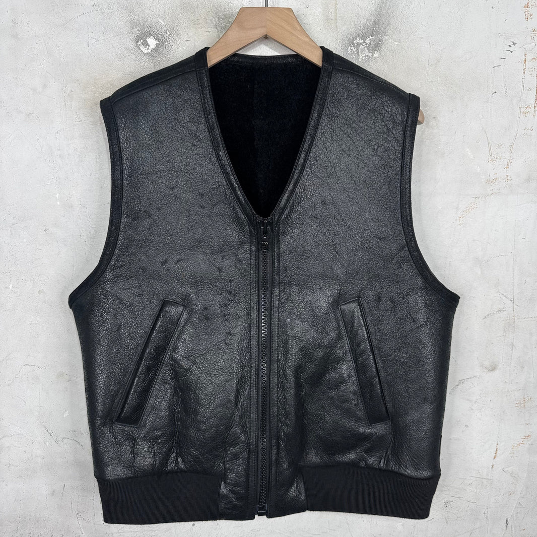 Stussy Leather Sherpa Vest