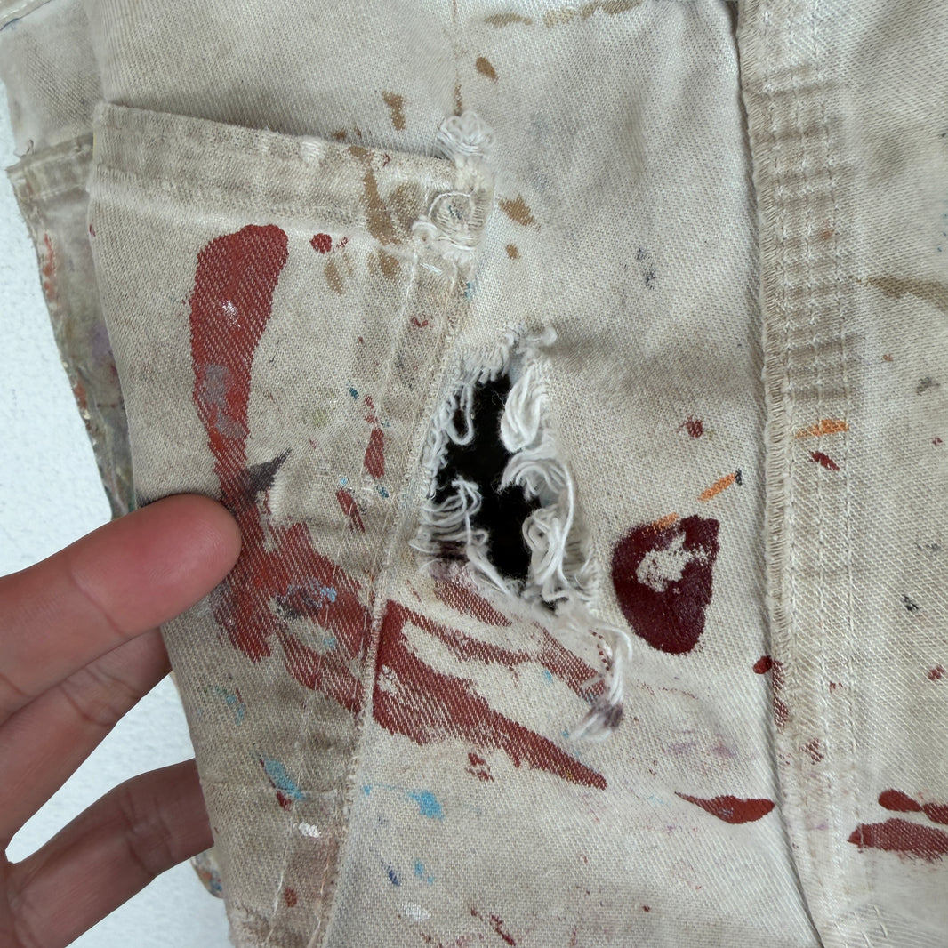 Vintage Dickies Paint Splattered Carpenter Trousers