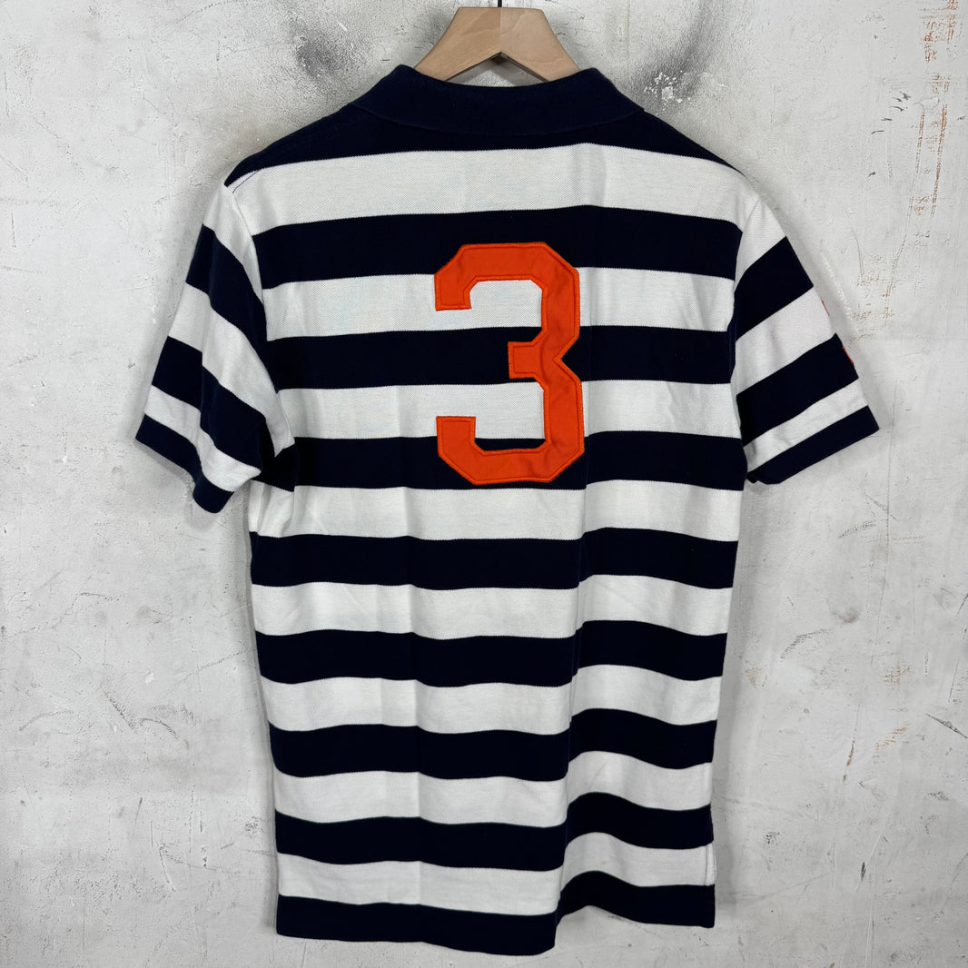 Ralph Lauren Navy Striped Realistic Big Pony Polo