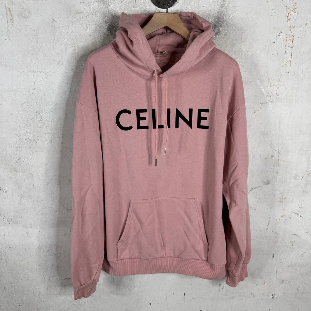 Celine Pink Logo Hoodie