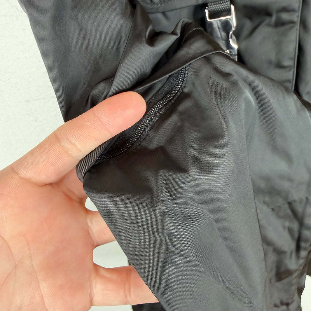 Prada Re-Nylon Convertible Cargo Snap Button Shirt