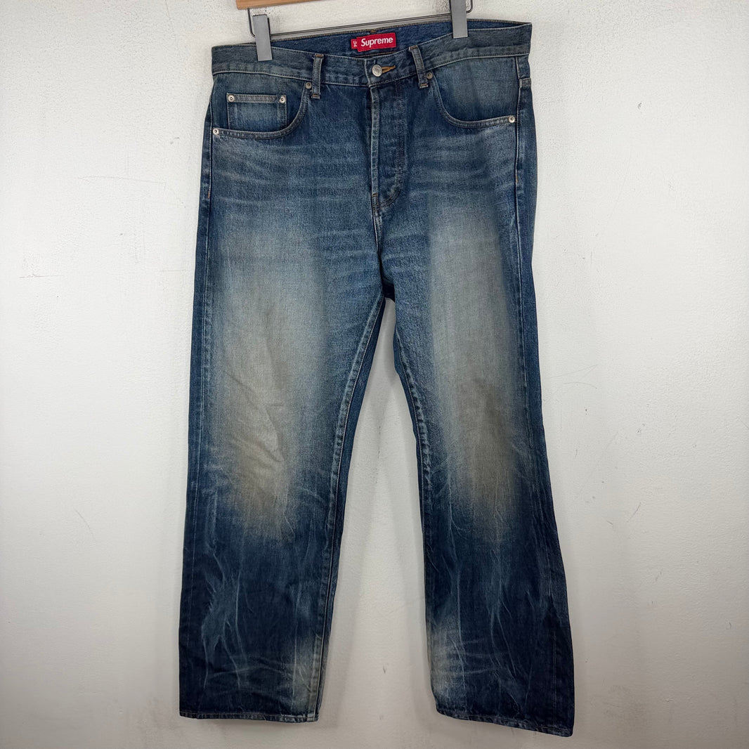 Supreme Loose Faded Selvedge Jeans