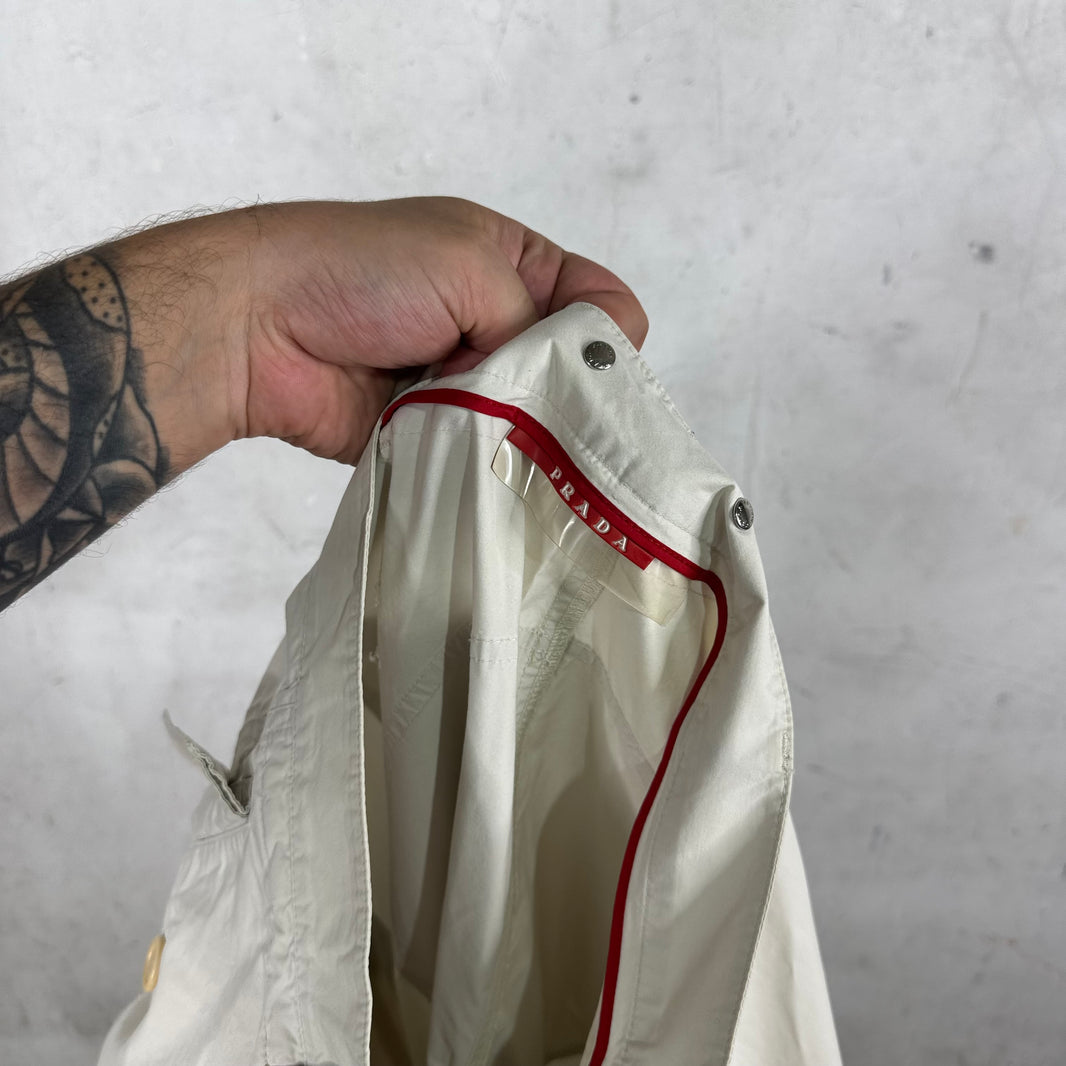 Prada Beige Low Rise Cargos