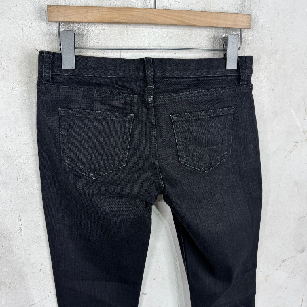 Saint Laurent Stitch Logo Black D01 Jeans