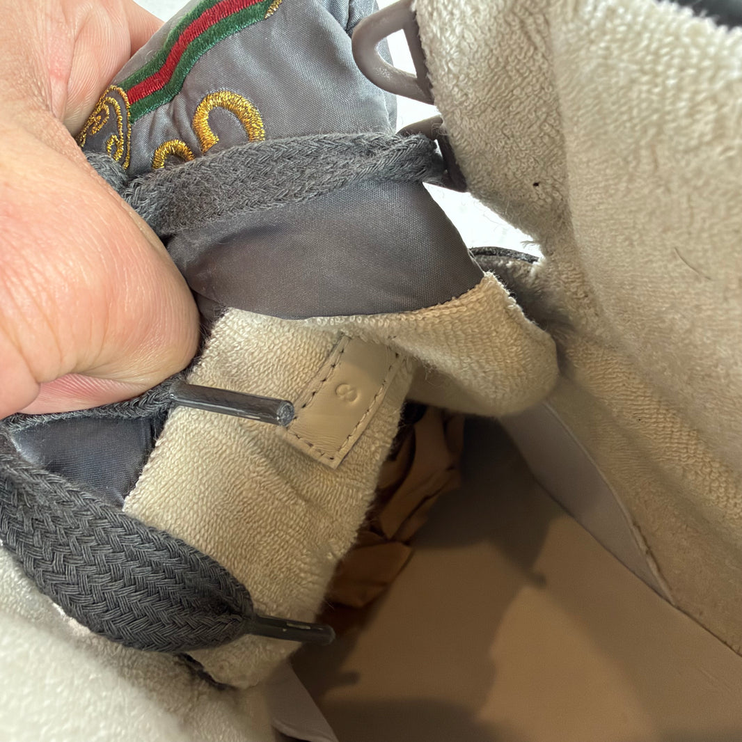 Gucci Distressed Hi-Top Screener Sneakers