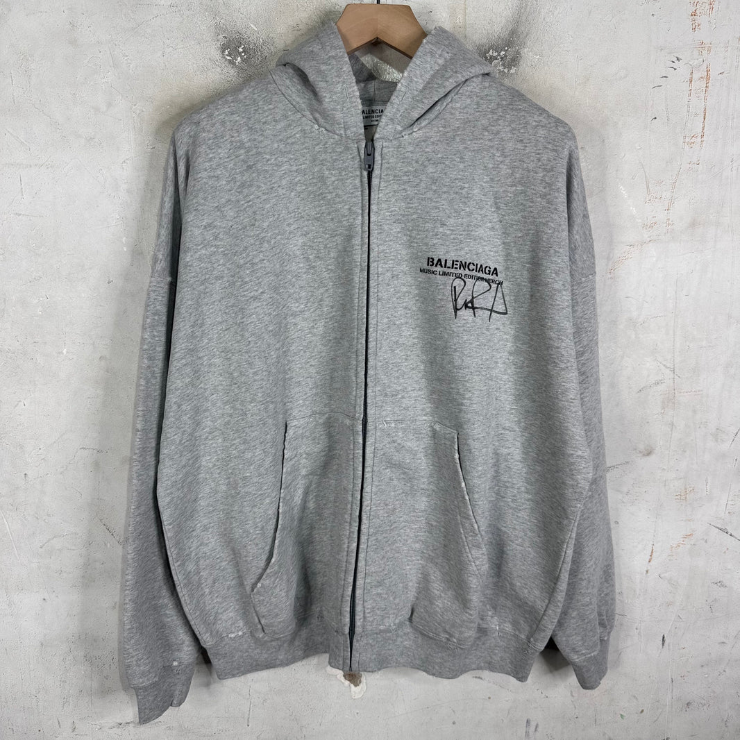 Balenciaga Rupaul Logo Zip Hoodie