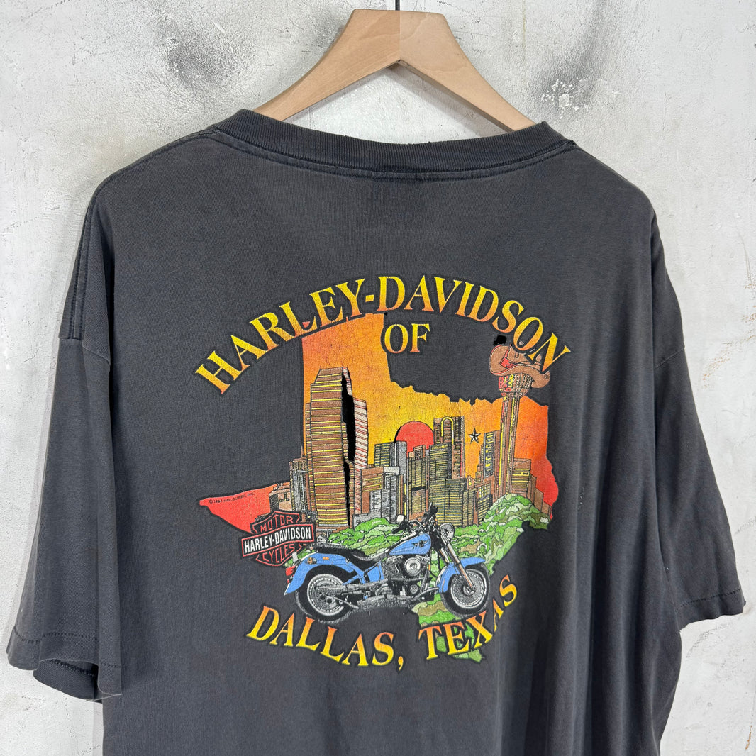 Vintage Smoked So Many Roads Harley T-Shirt