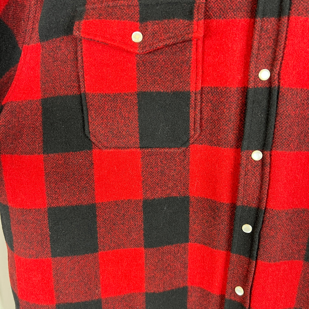 Vetements Buffalo Plaid Quilted Snap Button Flannel