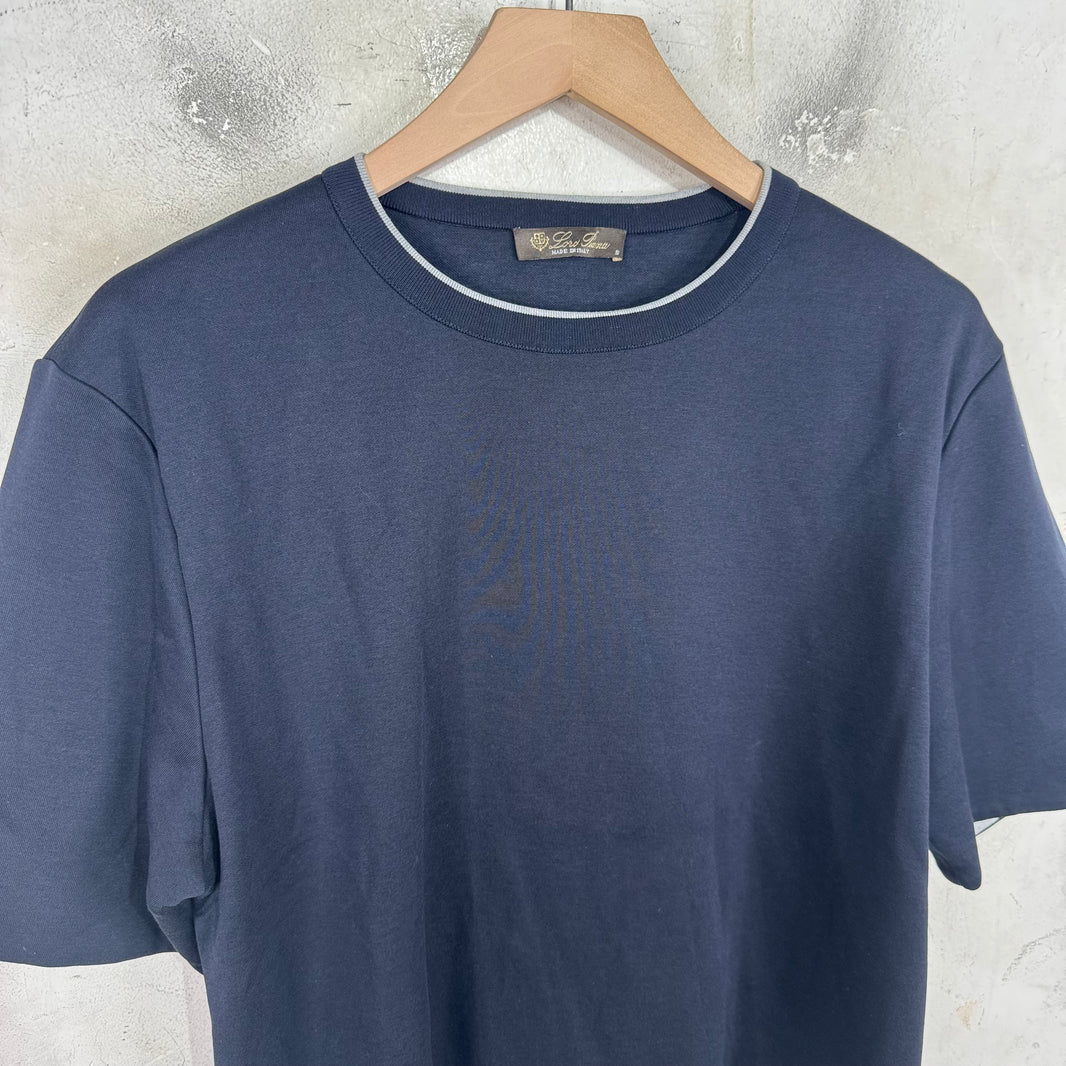 Loro Piana Heavy Navy T-Shirt