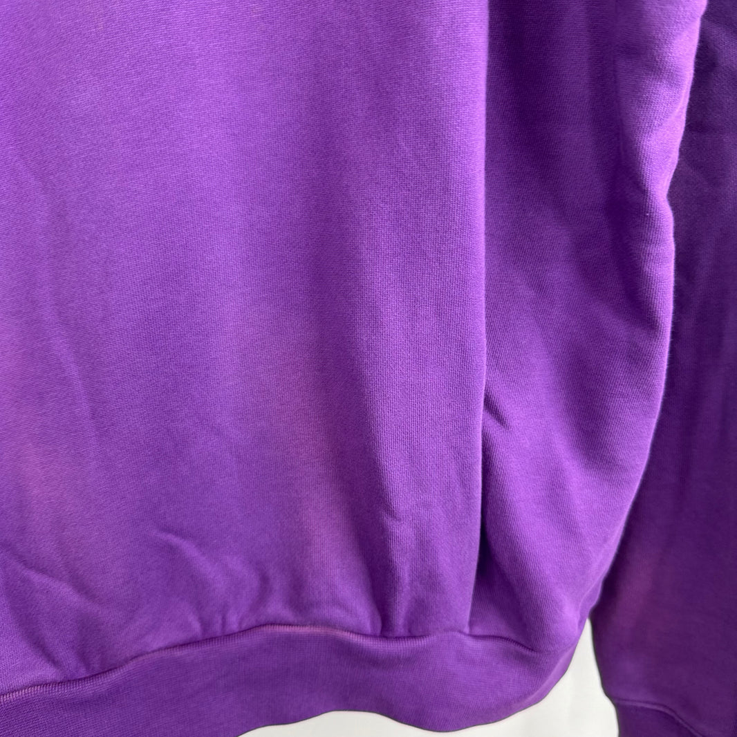 Martine Rose Purple Embroidered Back Logo Hoodie