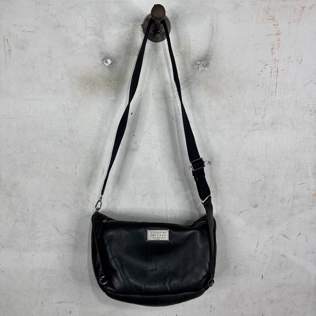 Margiela Leather Padded Glam Messenger Bag