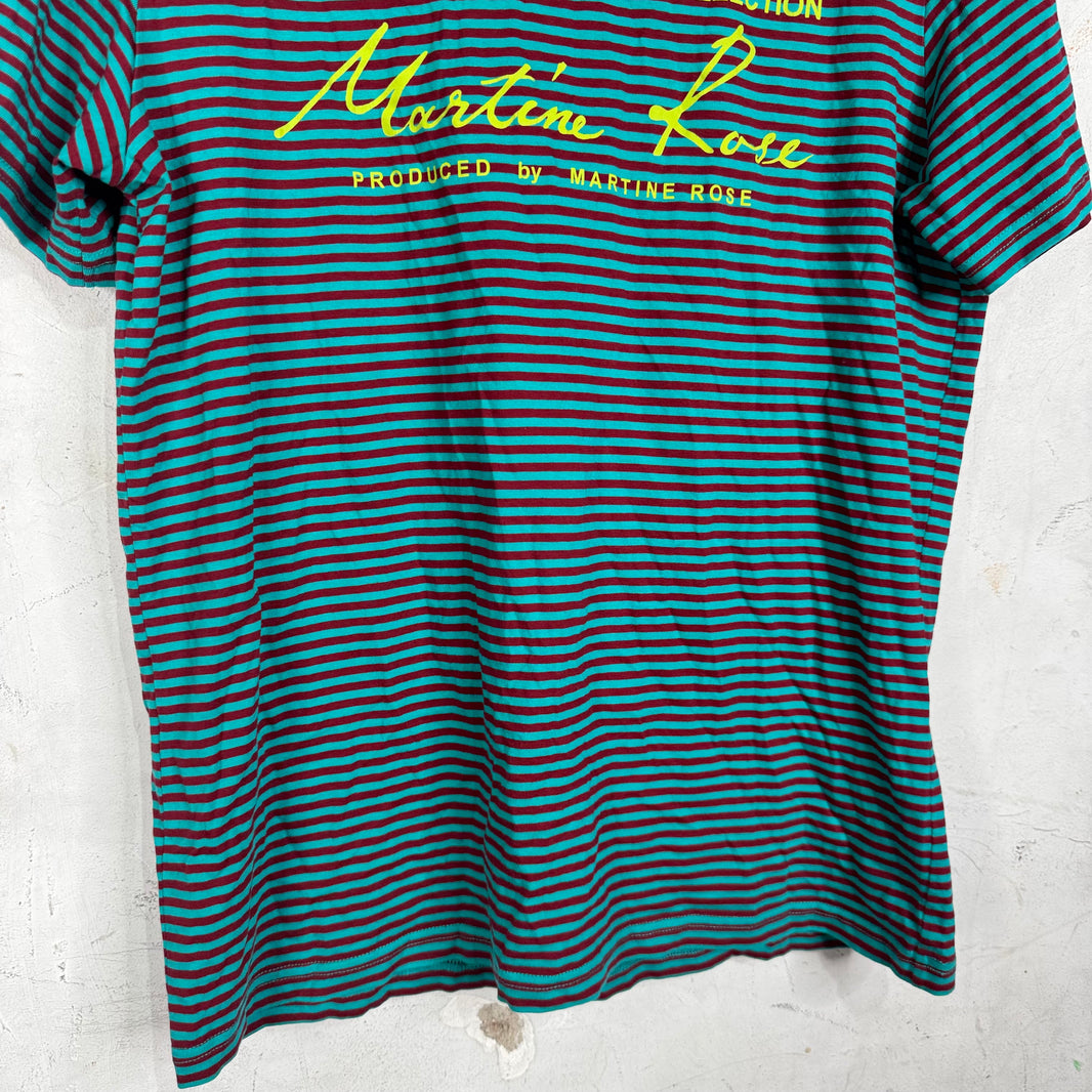 Martine Rose Striped AW Logo T-Shirt