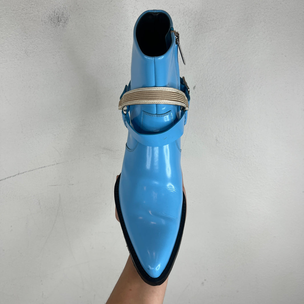 Calvin Klein 205W39NYC Blue Harness Spazzolotto Boots