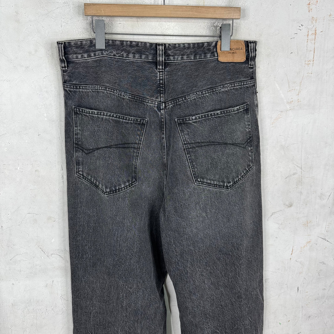 Balenciaga Cut Up Baggy Jeans