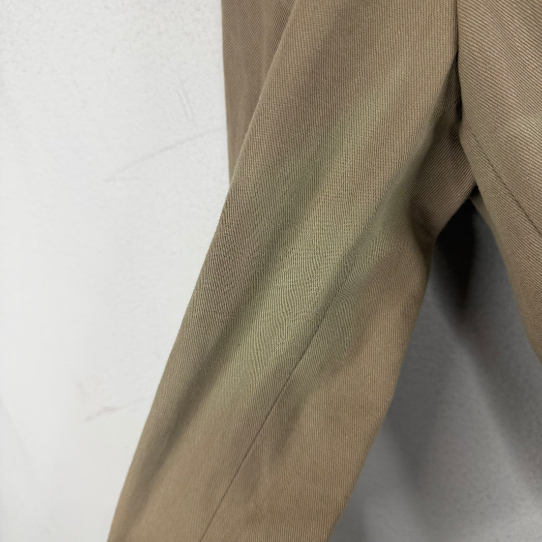 Balmain Belted Epaulet Beige Coat