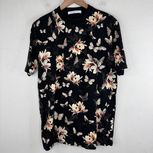 Givenchy Butterfly & Flower Black T-Shirt