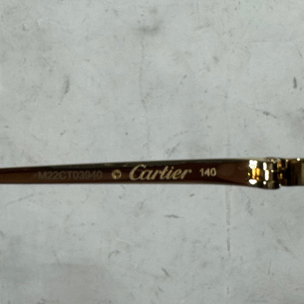 Cartier M22CT03940 Panthere Cat Eye Sunglasses
