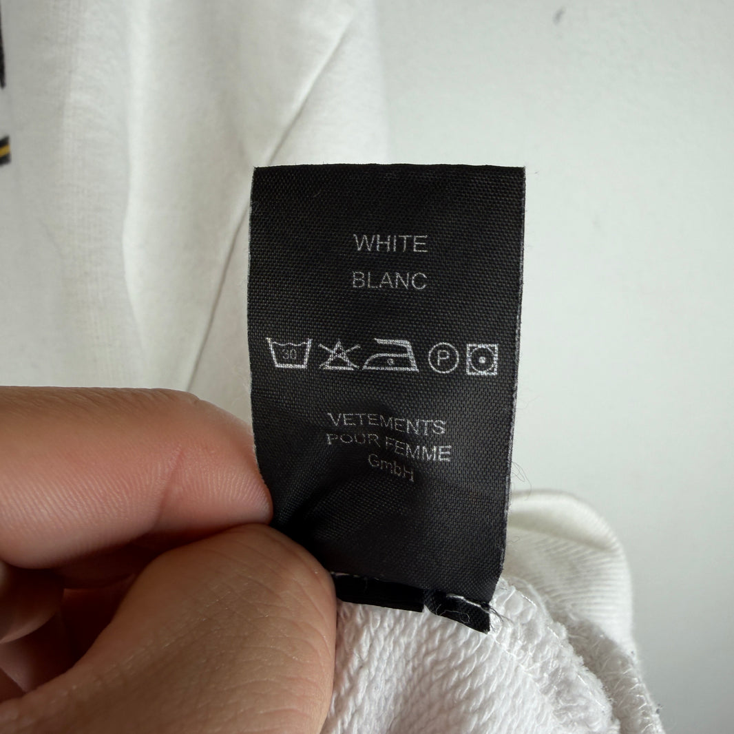 Vetements White Antwerpen Hoodie