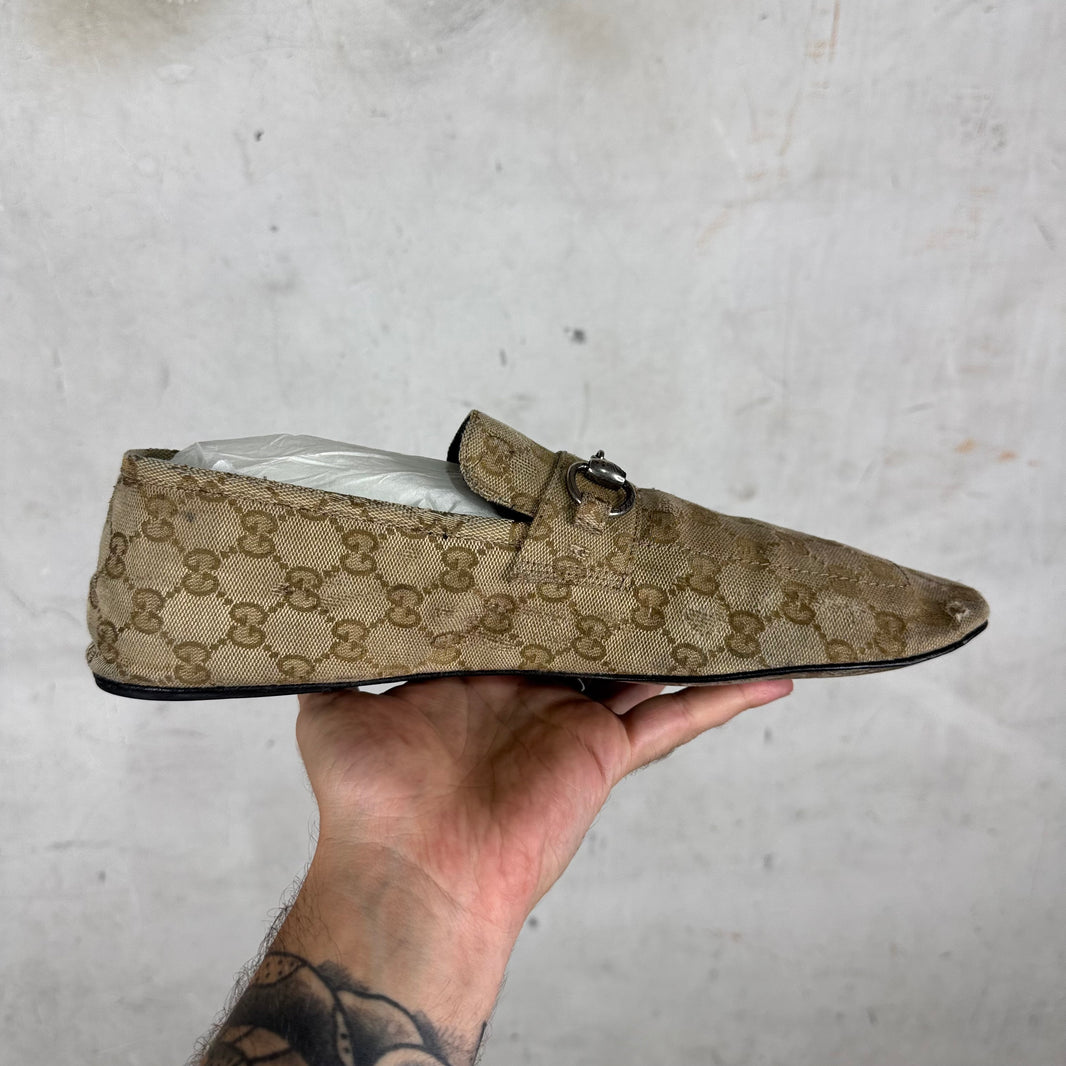 Gucci Canvas Monogram Ragazzo Mules