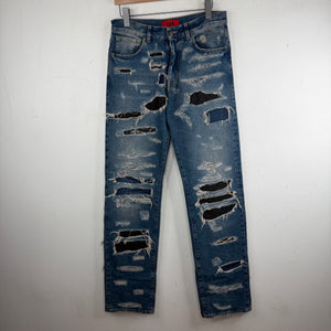 424 Distressed Boro Straight Leg Jeans
