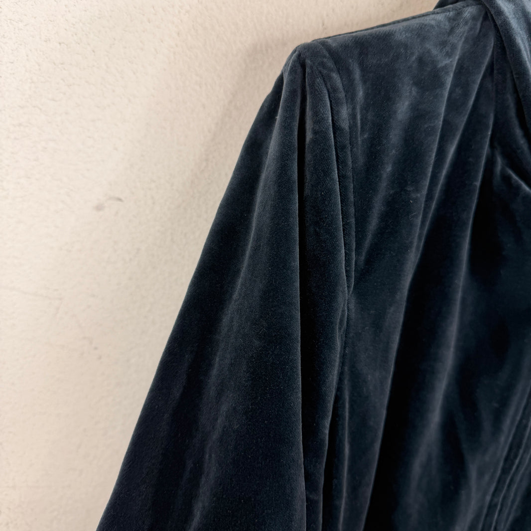 CDG Velour Chore Zip Up Hoodie
