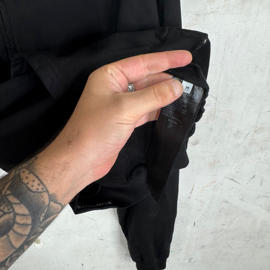 Balenciaga Tab Logo Zip Hoodie