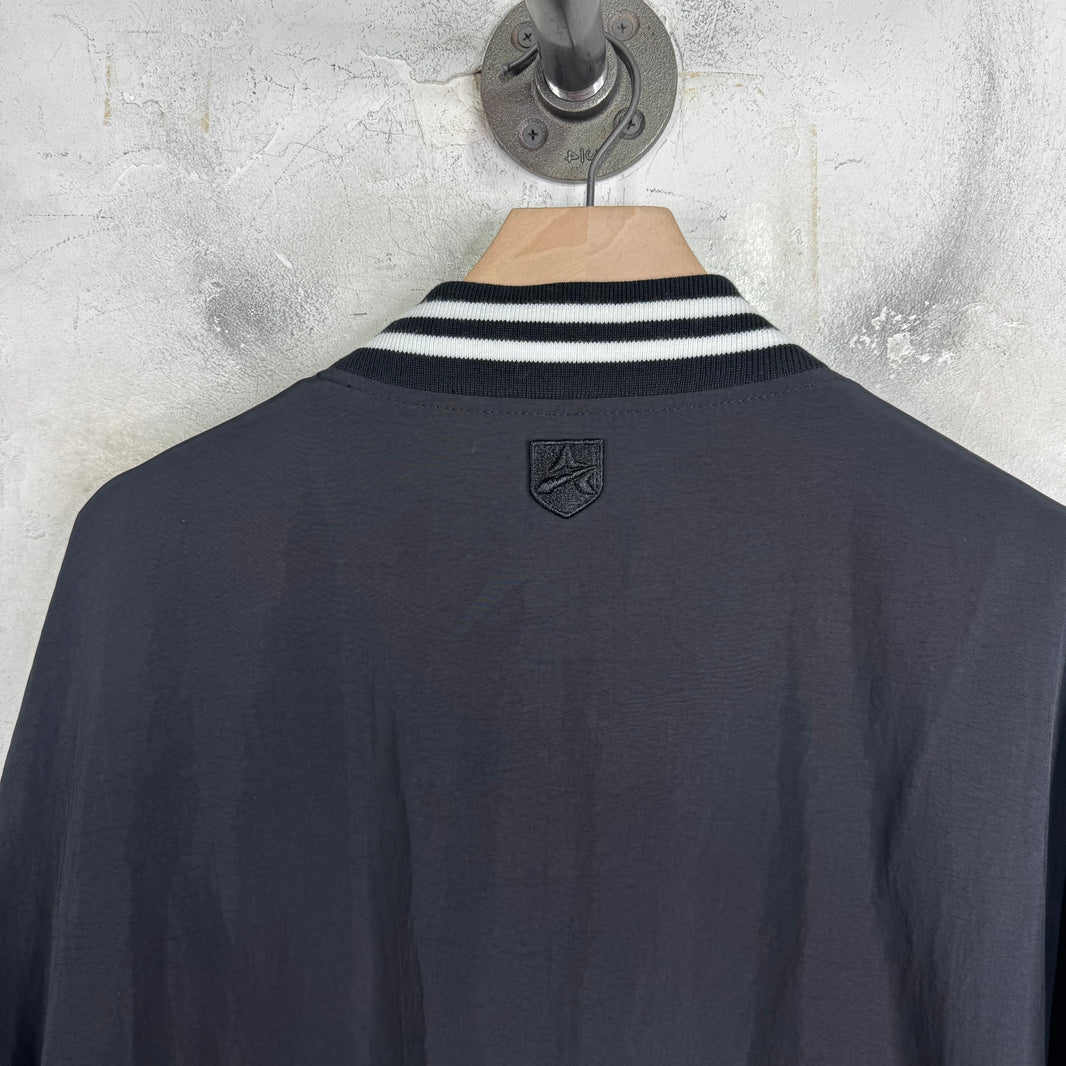Avirex Leather Script Windbreaker Jacket