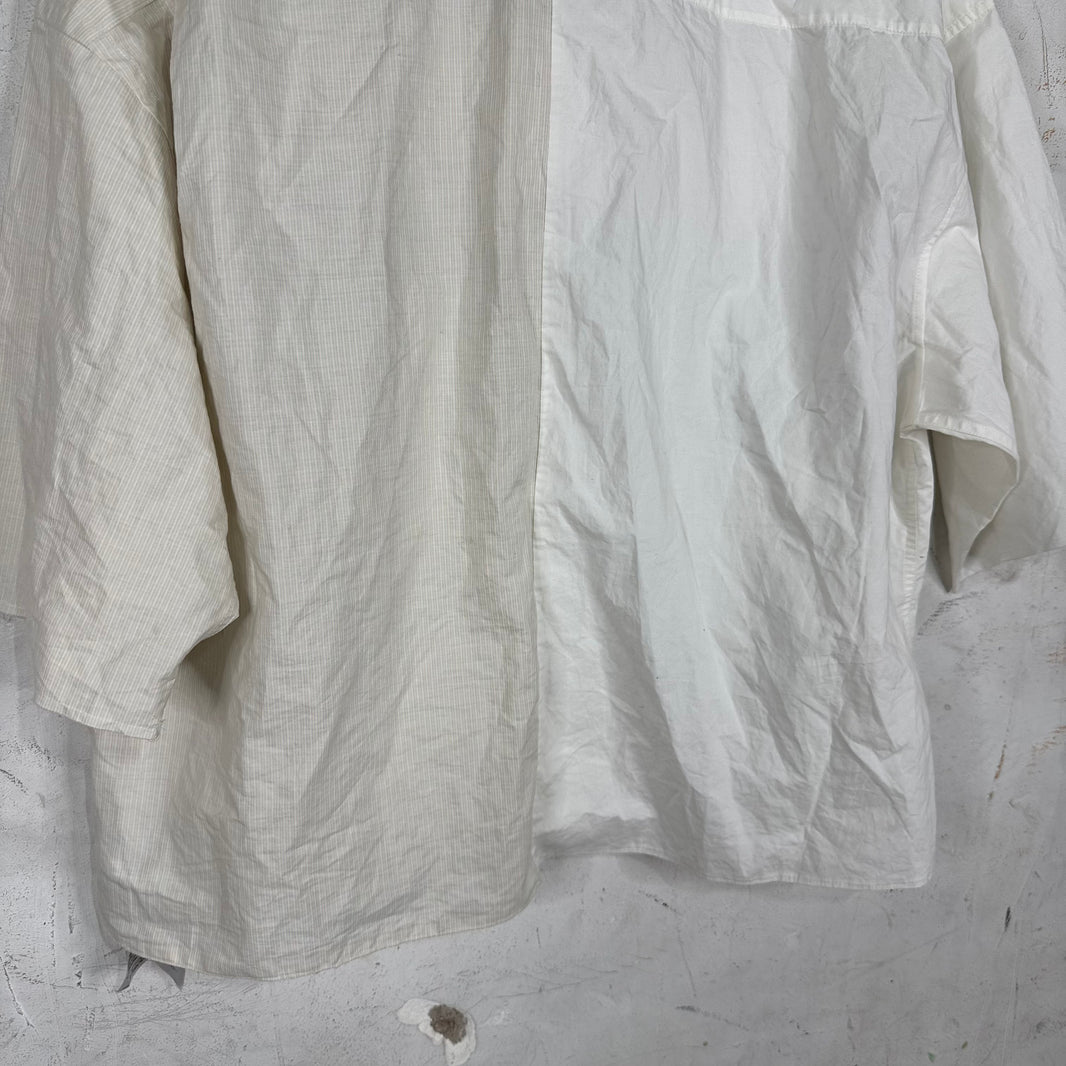 Margiela MM6 Cropped Logo Buttoned Shirt