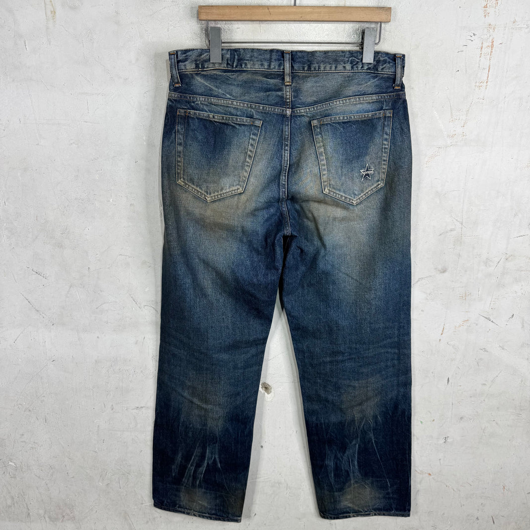 Supreme Muddy Wash Selvedge Jeans