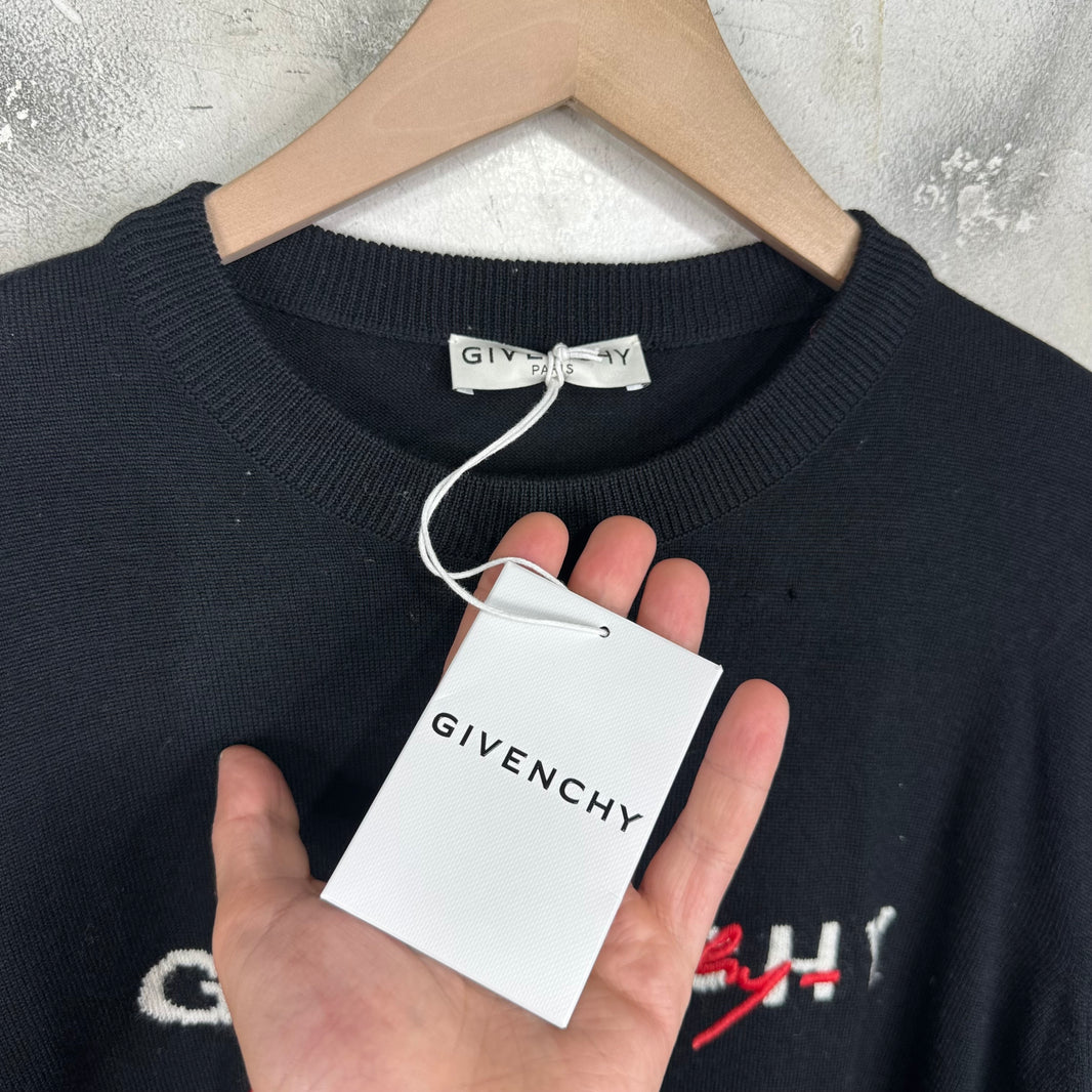 Givenchy Script Text Logo Sweater