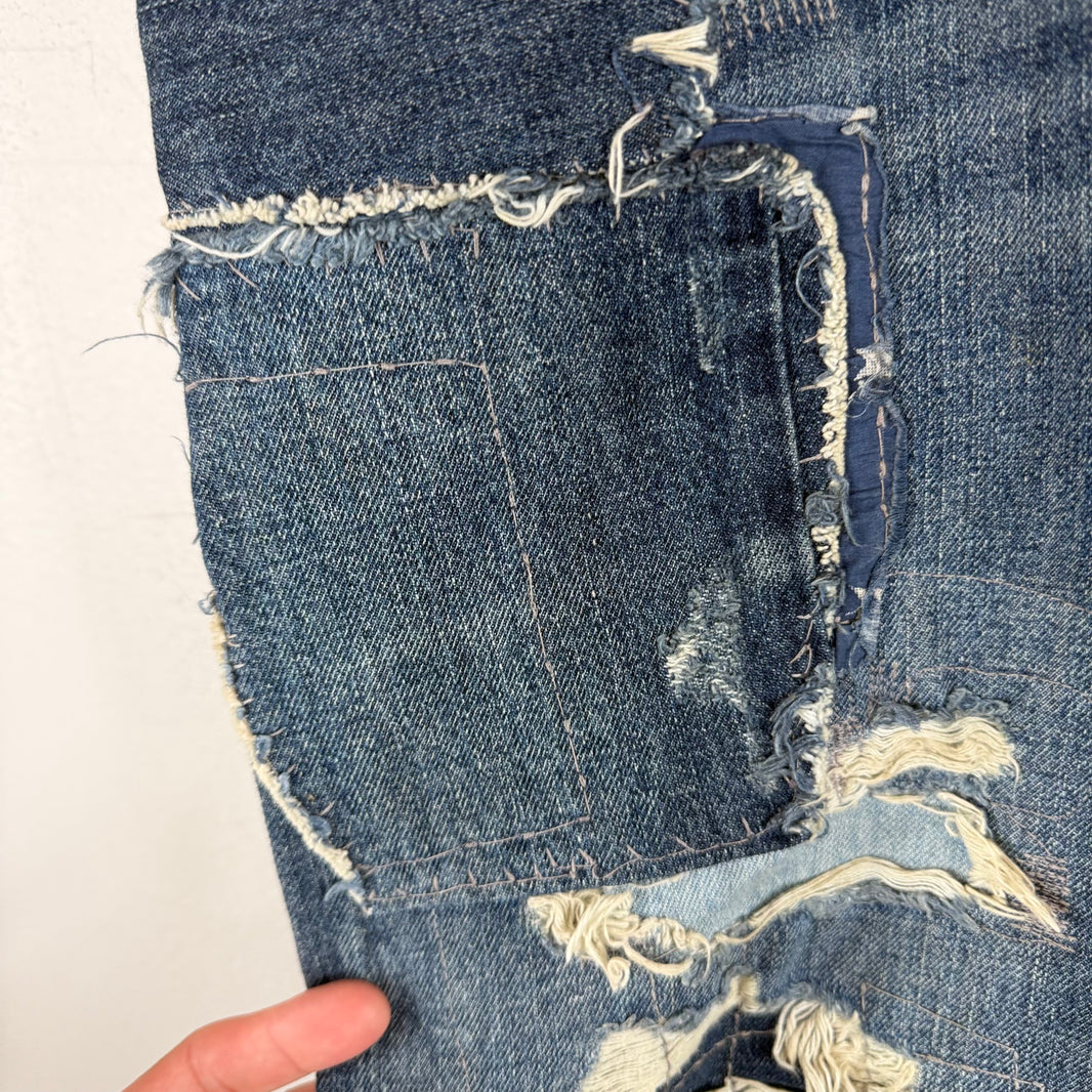 Polo Ralph Lauren Red Paisley Patchwork Jeans