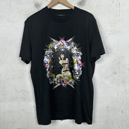 Givenchy Birds Wreath Appliqué T-Shirt