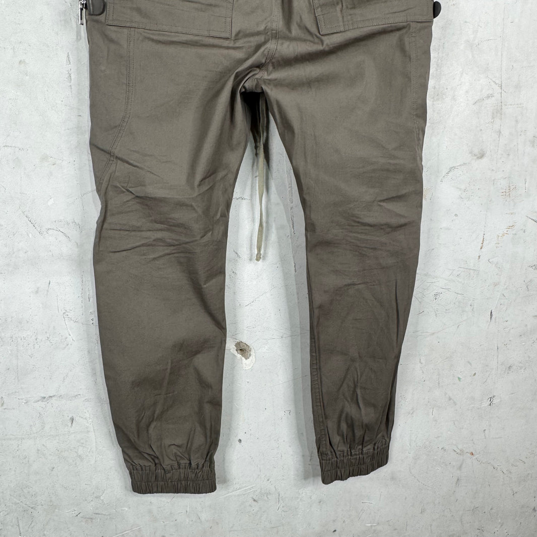 Rick Owens Phlegethon Dust Canvas Bauhaus Jogger