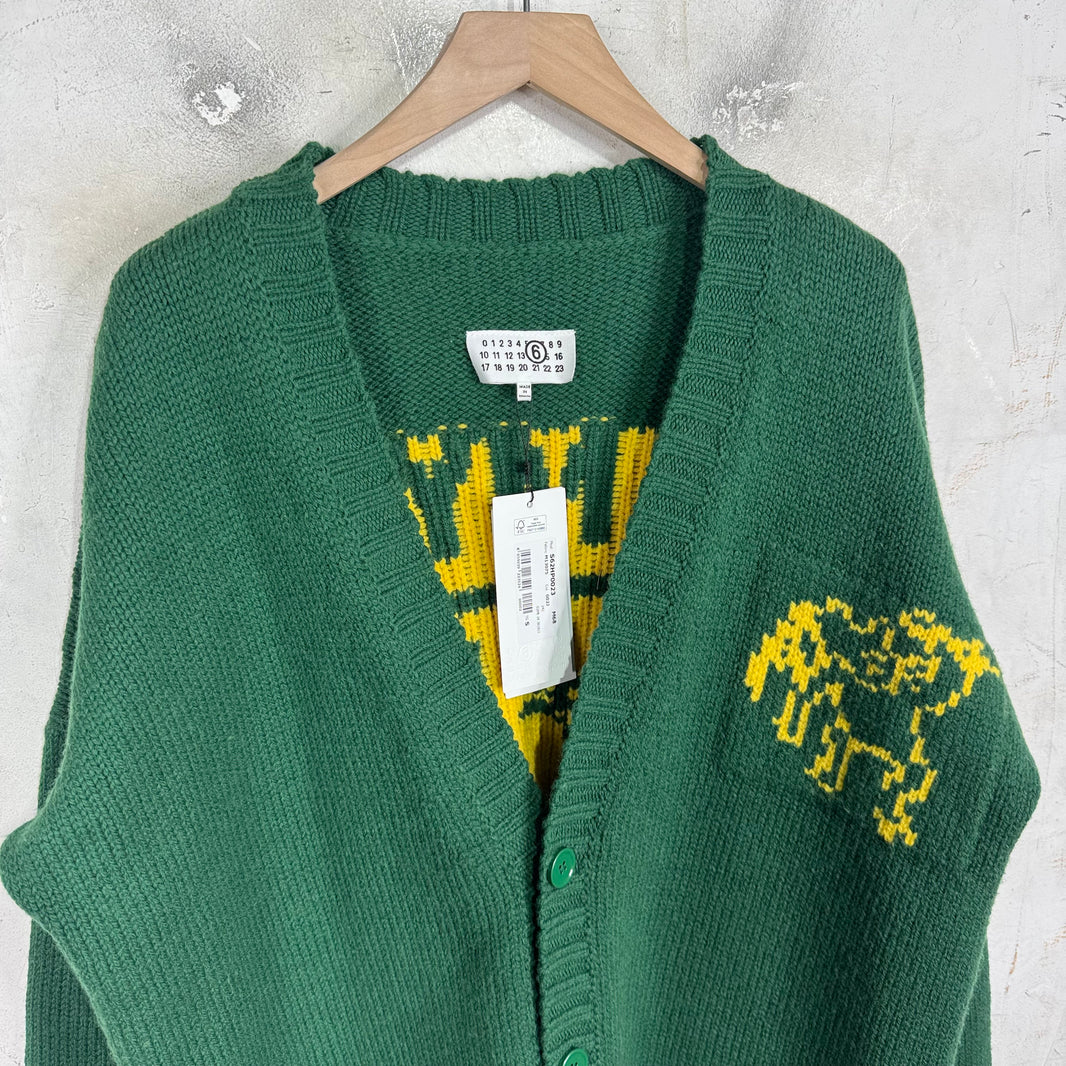 MM6 Lost Pet Heavy Cardigan
