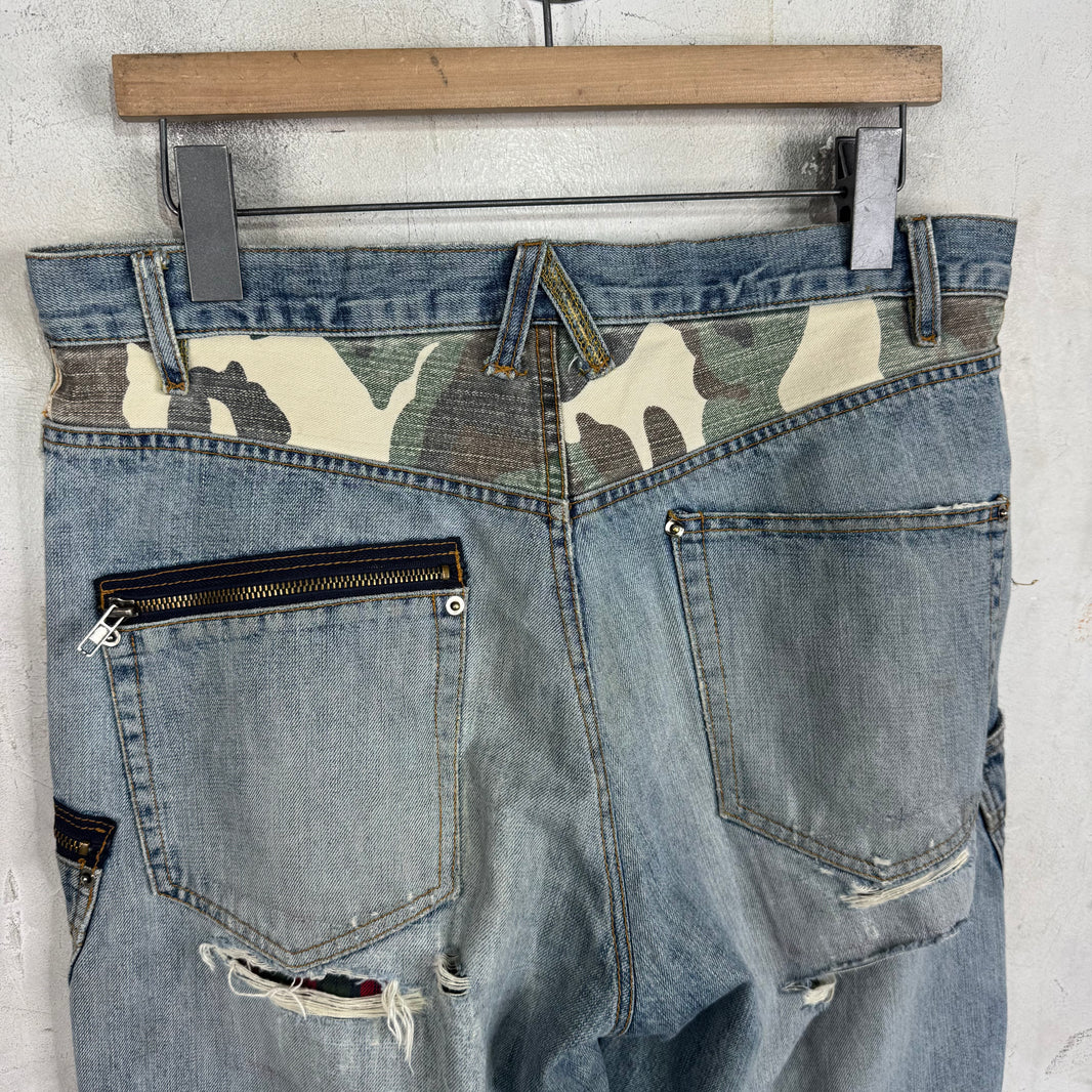 Number Nine x Invinciblearmurda Repaired Jeans