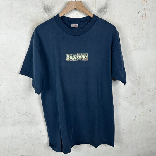 Supreme Navy Blue Pollock Box Logo T-Shirt