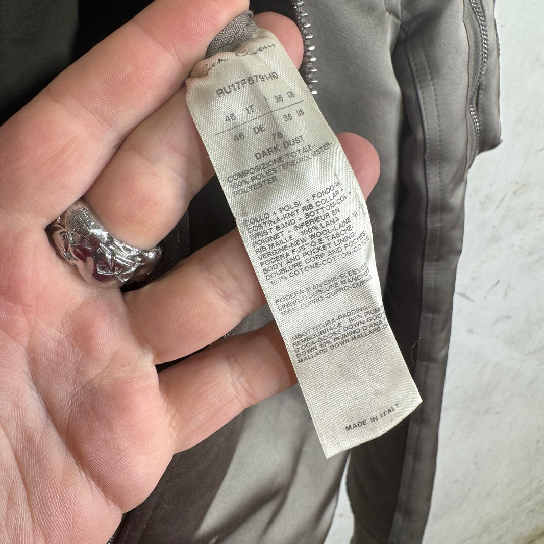 Rick Owens Grey Bomber Jacket
