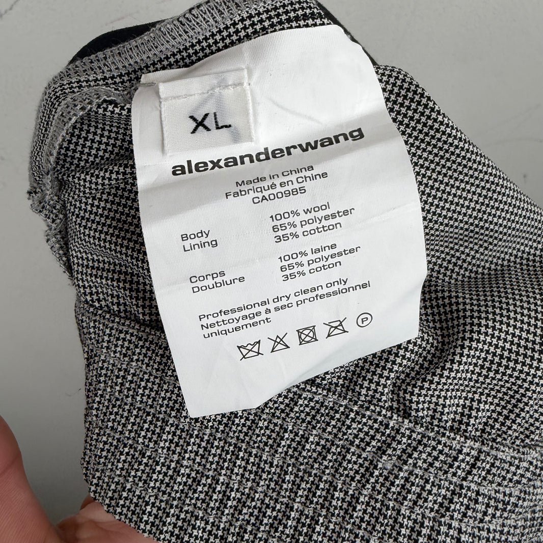 Alexander Wang Gray Plaid Shorts