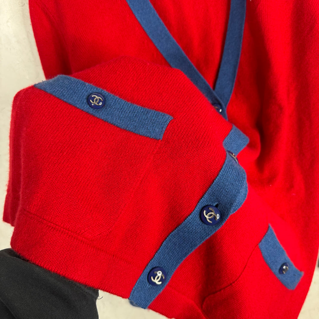 Chanel Two Toned Cashmere Cardigan