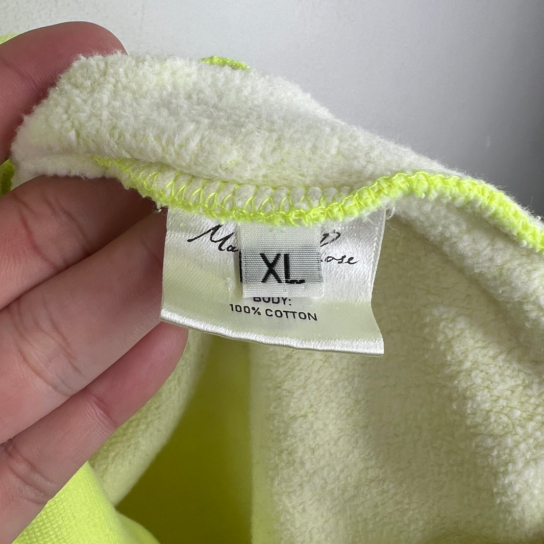 Martine Rose Neon Green Hoodie