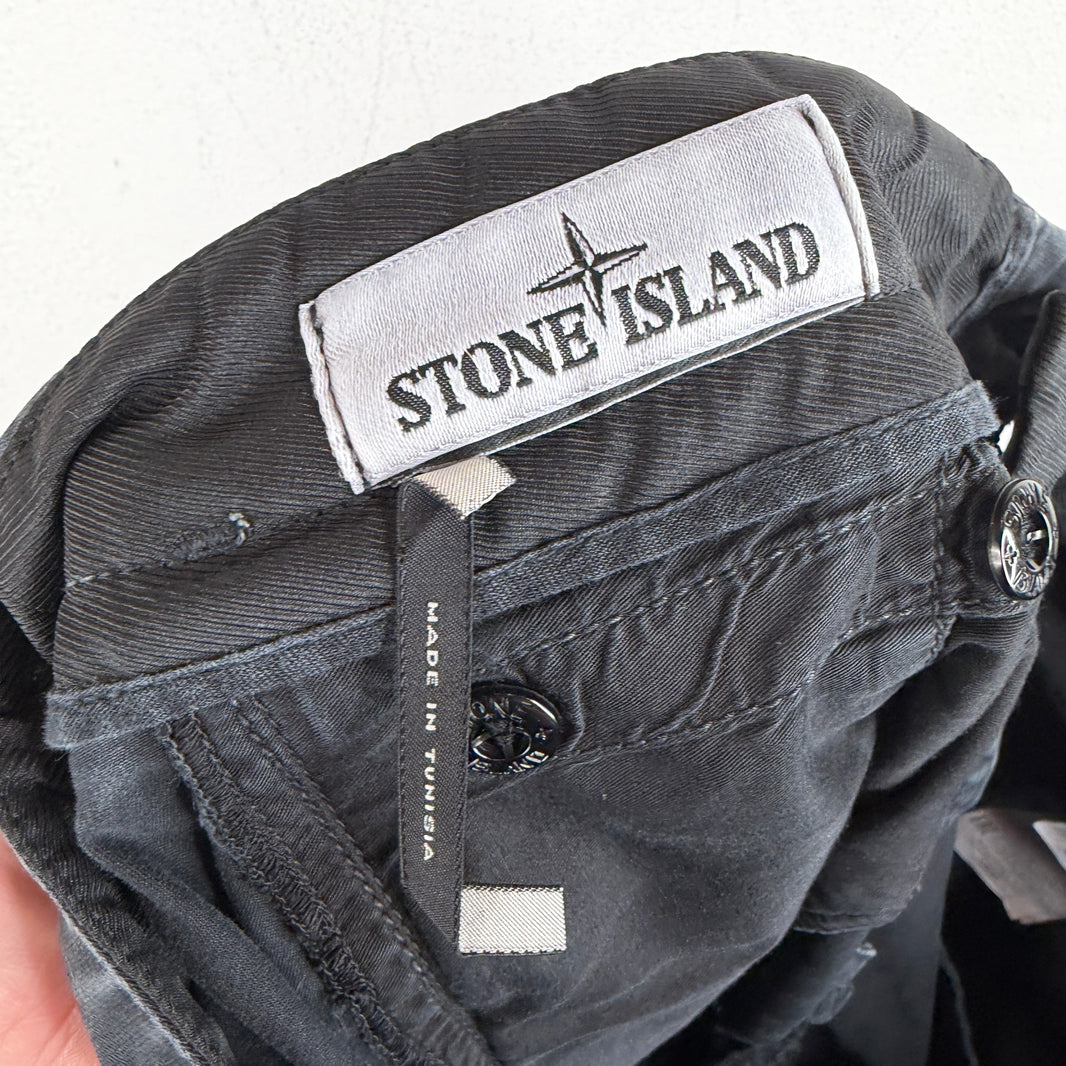 Stone Island Black Patch Cargo Pants