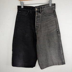 Balenciaga 50/50 Embroidered Logo Shorts