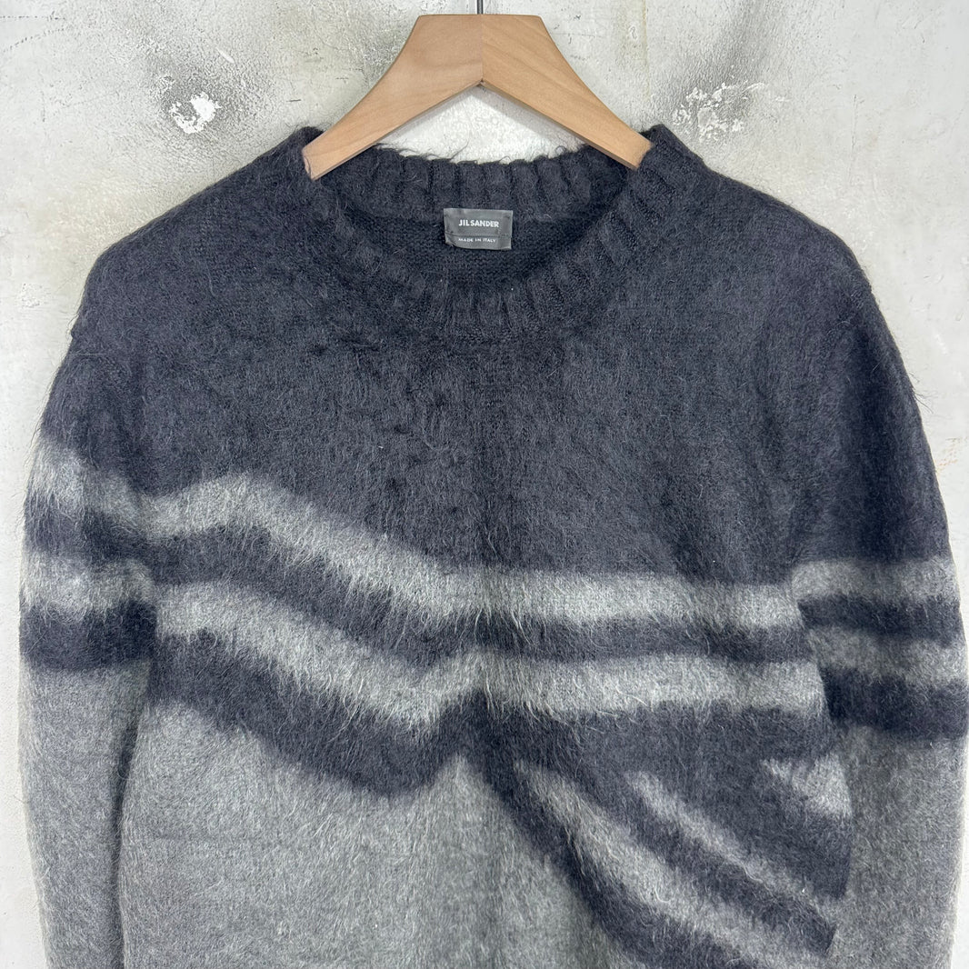 Jil Sander Mohair Grey/Black Knit