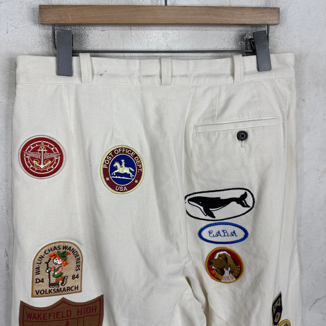 Bode Cambridge Patch Trousers