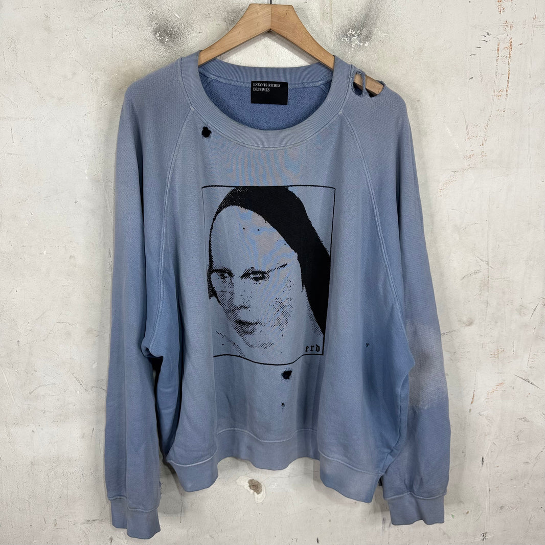 ERD Nun Distressed Crewneck