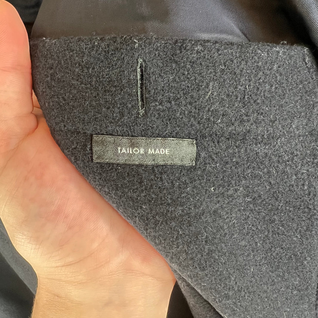 Jil Sander Navy Cashmere Blend Double Breasted Peacoat