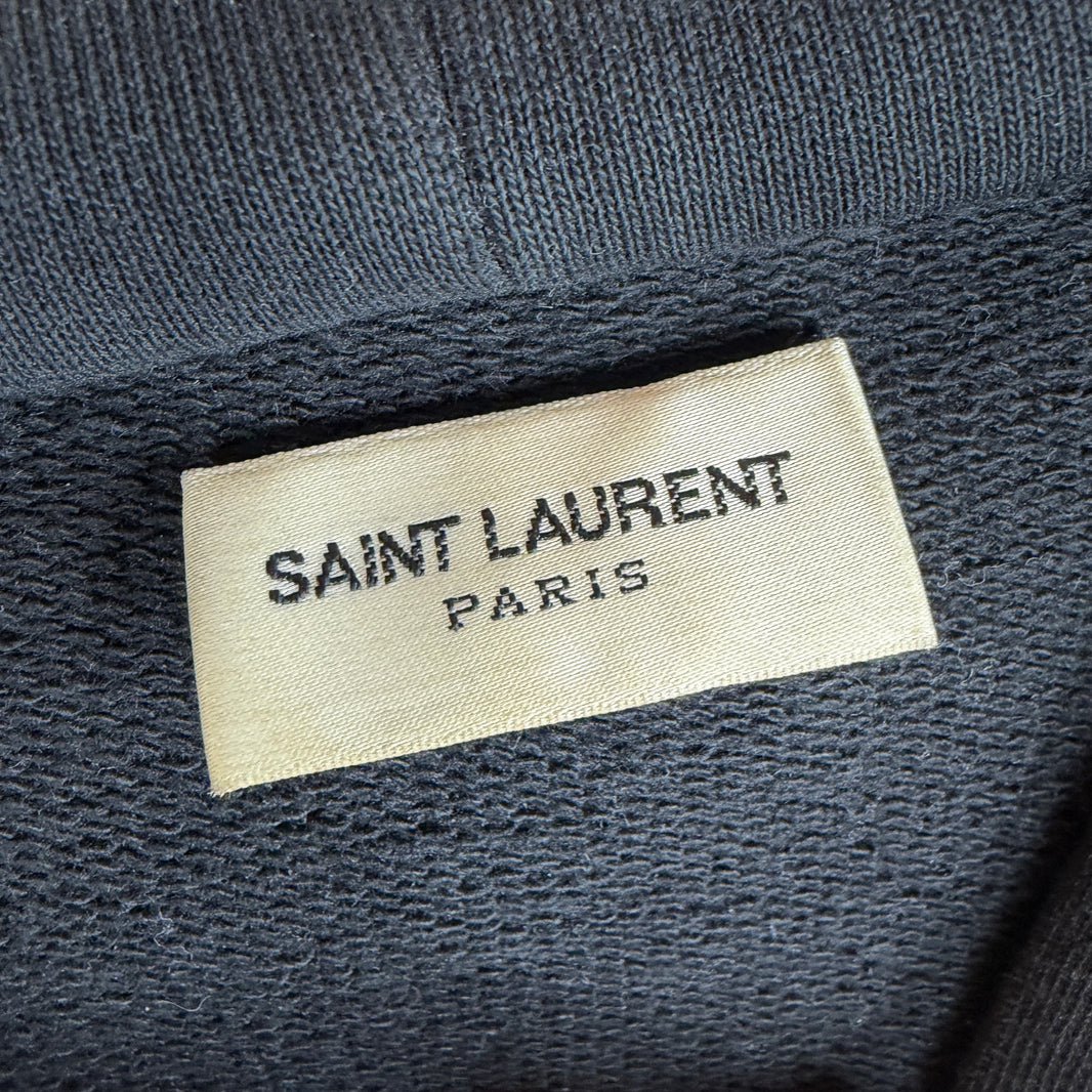Saint Laurent Small Center Logo Hoodie
