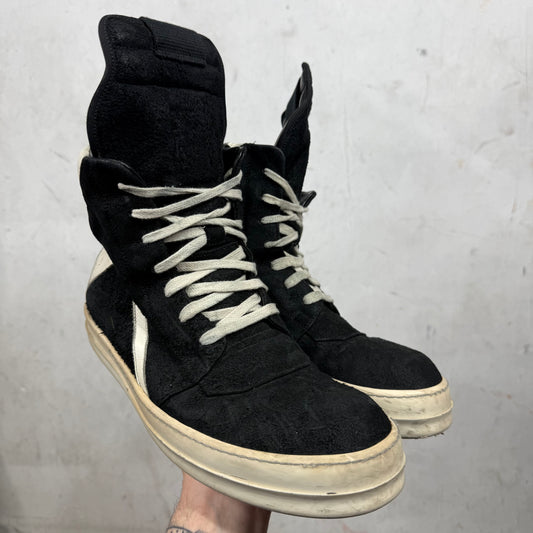 Rick Owens Brushed Suede Geobaskets