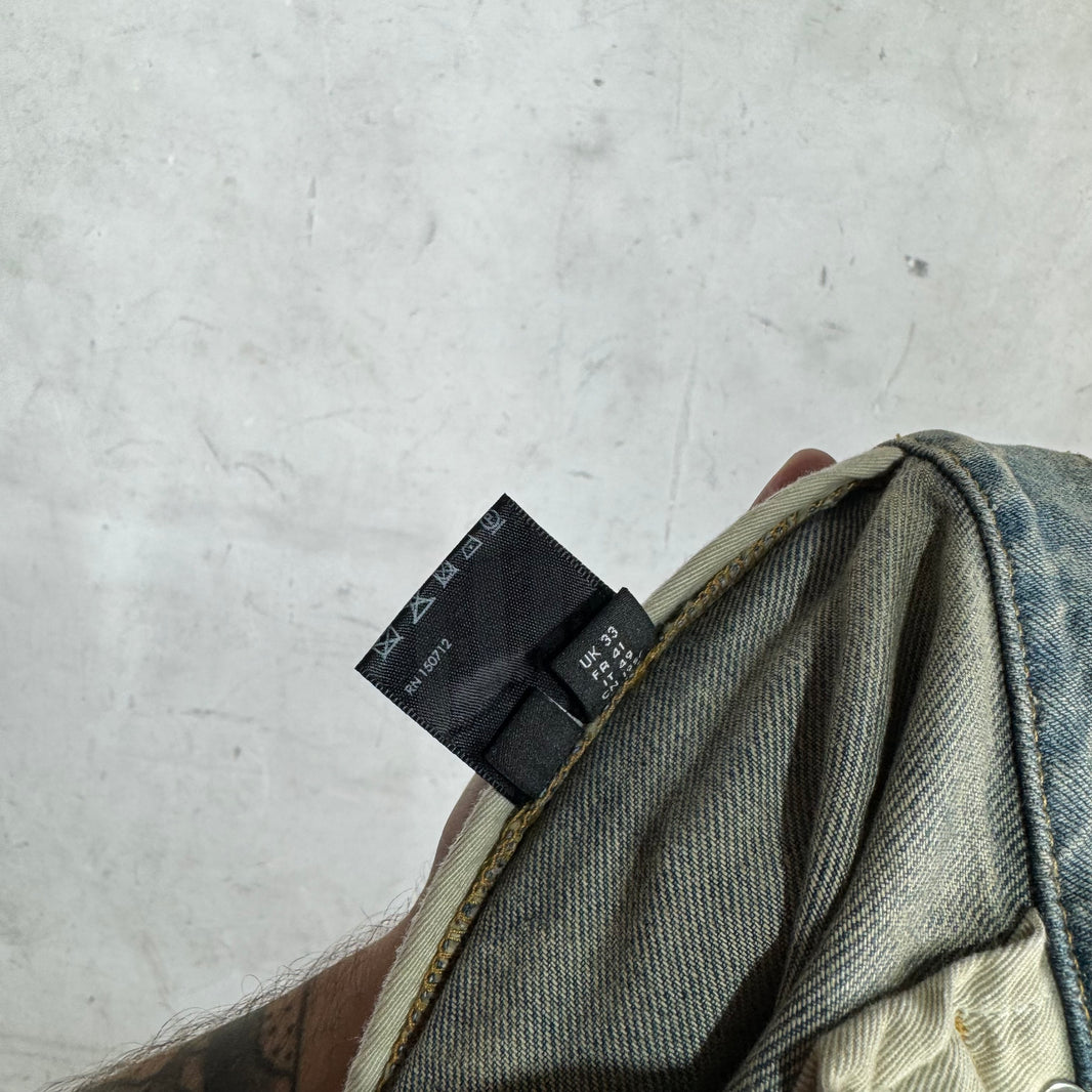 Amiri Lightwash Patched Carpenter Jeans