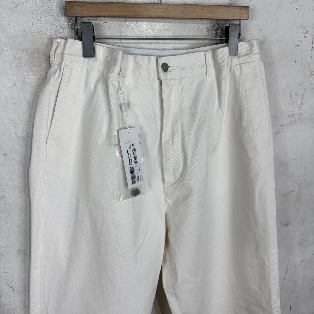 Margiela White Elastic Band Jeans